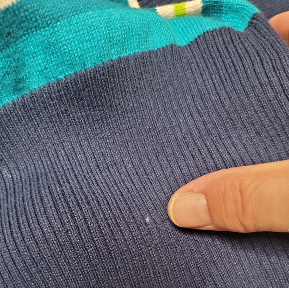 Aeropostale Striped Deep V-neck Cardigan Sweater Women's Size Large - Picture 14 of 14